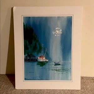 Robert E. Fansler “Blue Morning” watercolor